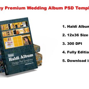 Haldi Wedding Album PSD Files